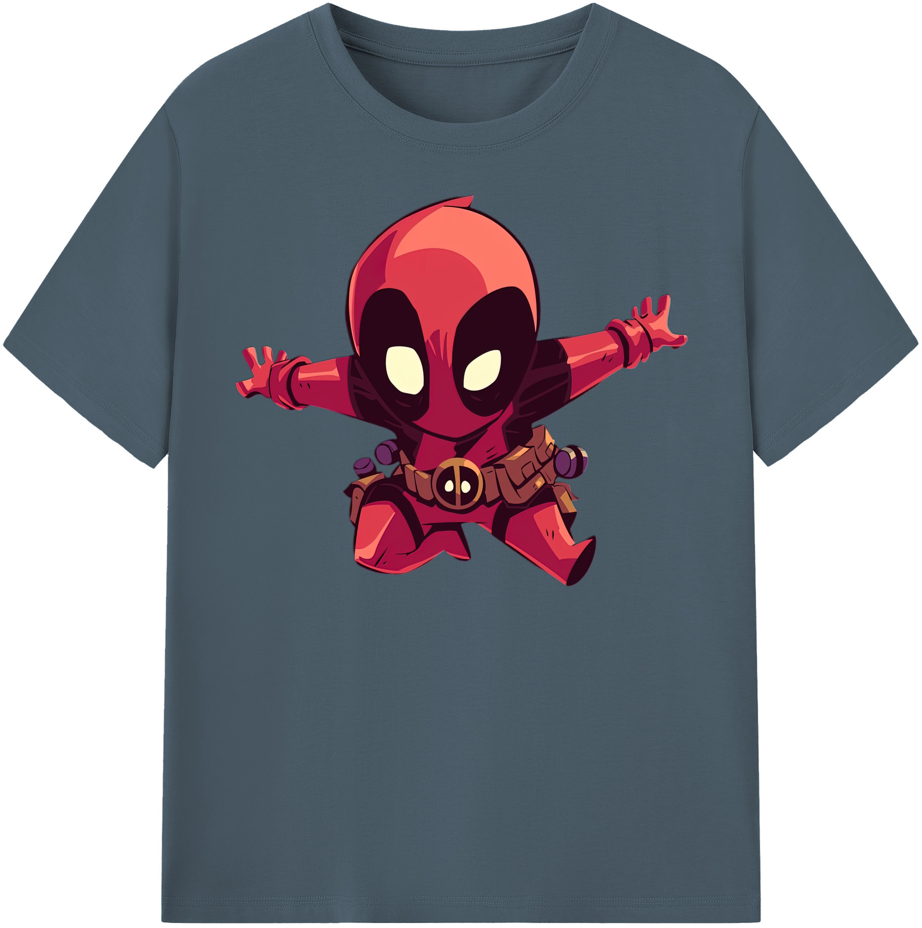 （画像用） Deadpool デッドプール 綿100％半袖Tシャツ（フロントプリント）